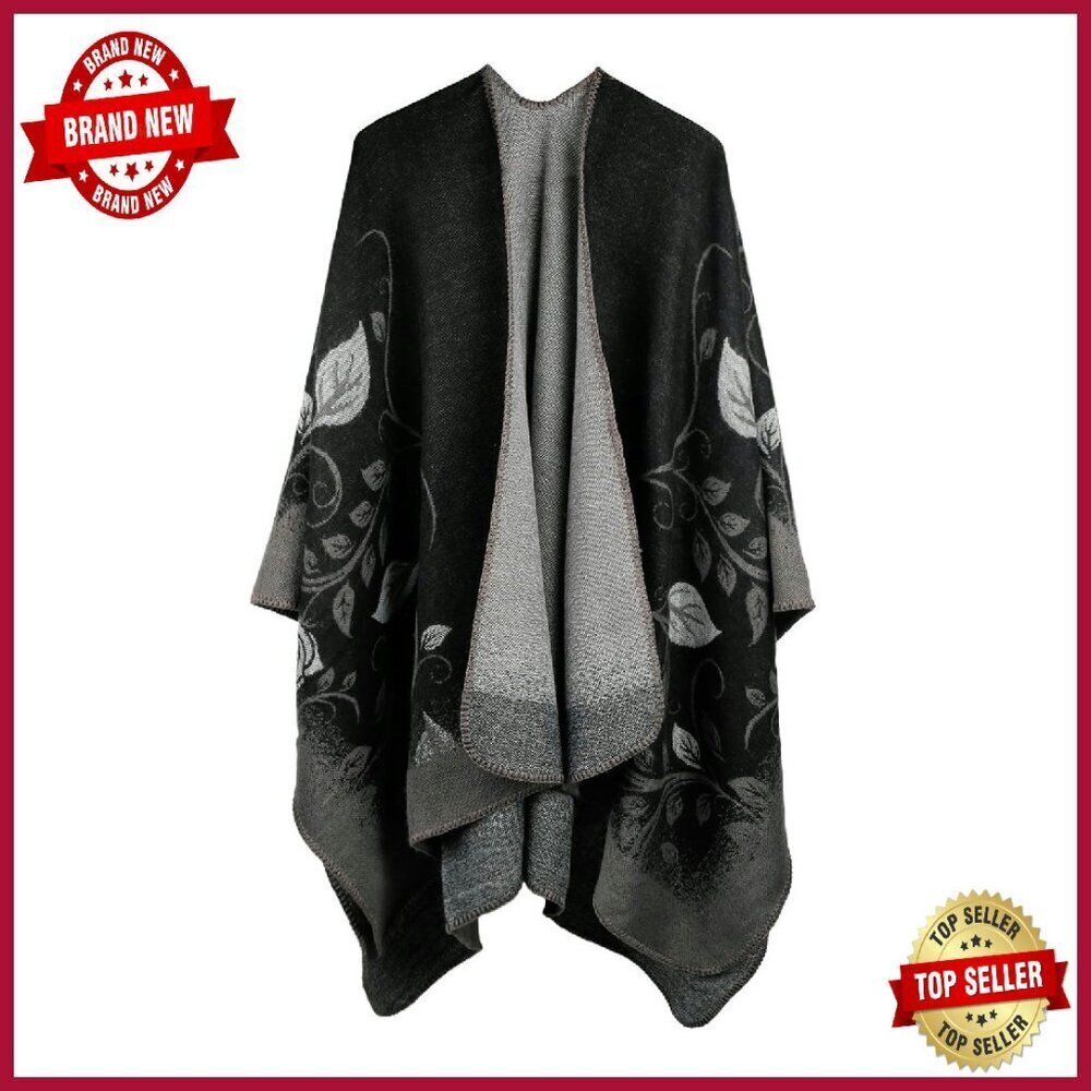 Oversized Winter Shawl Wrap Soft Warm Blanket Scarf Multi-Functional